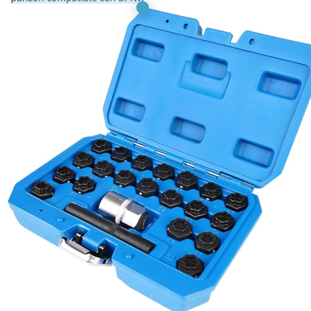 Kit de herramientas de extracción de llave de bloqueo de rueda,